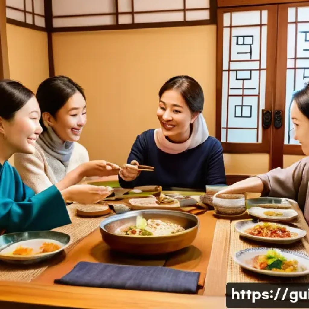 관광통역안내사로서 다양한 국적 고객 이해 - **Image Prompt: Cultural Sensitivity and Inclusive Dining**
A diverse group of tourists, includi...